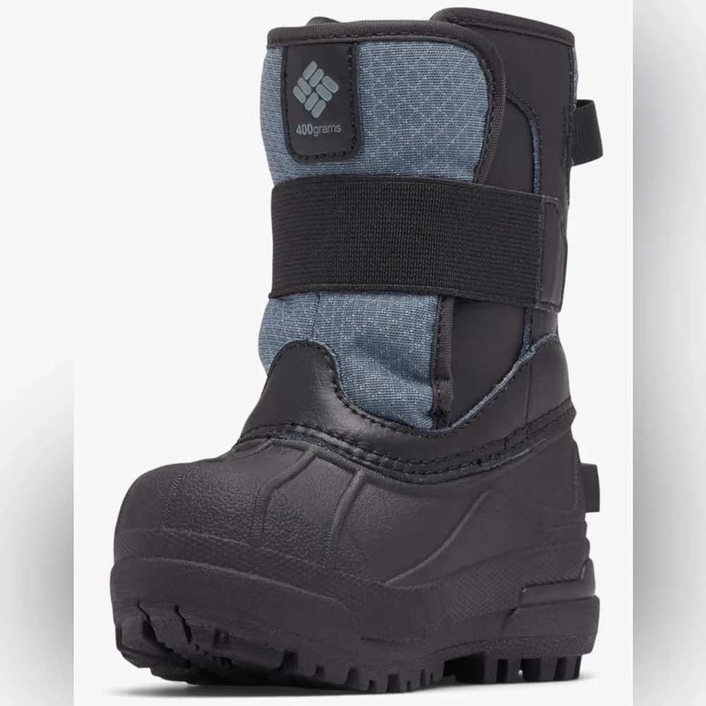 Columbia Omni-Tech Bugaboot Celsius Black Gray Winter Unisex Snow Boot Toddler 4